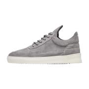 Filling Pieces Låg Topp Mocka Grå Gray, Herr