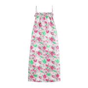 Ganni Midi Dresses Pink, Dam