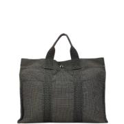 Hermès Vintage Pre-owned Canvas handvskor Gray, Dam