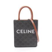 Celine Vintage Pre-owned Canvas handvskor Black, Dam