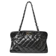 Chanel Vintage Pre-owned Laeder chanel-vskor Black, Dam