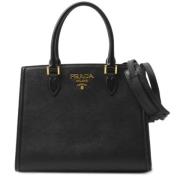 Prada Vintage Pre-owned Laeder handvskor Black, Dam