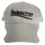 Balenciaga Vintage Pre-owned Bomull hattar-och-kepsar White, Dam