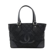 Chanel Vintage Pre-owned Tyg chanel-vskor Black, Dam