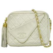 Chanel Vintage Pre-owned Laeder chanel-vskor White, Dam