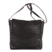 Bottega Veneta Vintage Pre-owned Laeder axelremsvskor Black, Dam