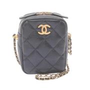 Chanel Vintage Pre-owned Canvas chanel-vskor Blue, Dam