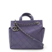 Chanel Vintage Pre-owned Laeder chanel-vskor Purple, Dam