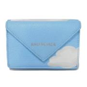 Balenciaga Vintage Pre-owned Laeder plnbcker Blue, Dam