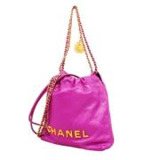 Chanel Vintage Pre-owned Laeder chanel-vskor Purple, Dam