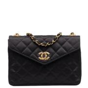 Chanel Vintage Pre-owned Canvas chanel-vskor Black, Dam