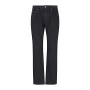 Dolce & Gabbana Klassiska Denim Jeans med Logotyp Black, Herr