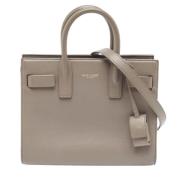 Yves Saint Laurent Vintage Pre-owned Laeder axelremsvskor Gray, Dam