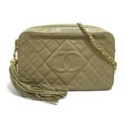 Chanel Vintage Pre-owned Laeder chanel-vskor Beige, Dam