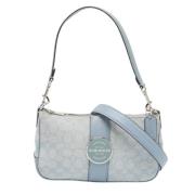 Coach Pre-owned Pre-owned Canvas handvskor Blue, Dam