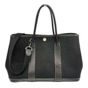 Hermès Vintage Pre-owned Canvas handvskor Black, Dam