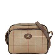 Burberry Vintage Pre-owned Canvas axelremsvskor Multicolor, Dam