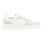 Hogan Vita lädersneakers med mockadetaljer White, Herr