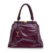 Yves Saint Laurent Vintage Pre-owned Laeder handvskor Purple, Dam