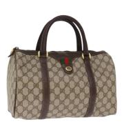 Gucci Vintage Pre-owned Canvas handvskor Beige, Dam