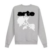 Arte Antwerp Grå Blomma Crewneck Sweatshirt Gray, Herr