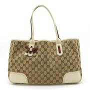 Gucci Vintage Pre-owned Canvas gucci-vskor Beige, Dam