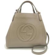 Gucci Vintage Pre-owned Laeder gucci-vskor Gray, Dam