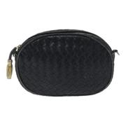 Bottega Veneta Vintage Pre-owned Laeder crossbodyvskor Black, Dam