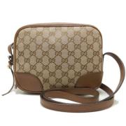 Gucci Vintage Pre-owned Canvas gucci-vskor Beige, Dam