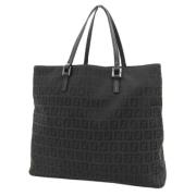 Fendi Vintage Pre-owned Canvas handvskor Black, Dam