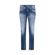 Diesel Klassiska Denim Jeans för Vardagsbruk Blue, Herr