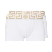 Versace Vitt Bomullsunderkläder Set White, Herr