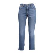 Wrangler Hög midja Slim Straight Jeans Blue, Herr