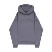 Alpha Industries Grå Open Edges Hoody Bomull Män Gray, Herr