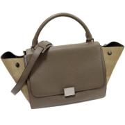 Celine Vintage Pre-owned Laeder handvskor Gray, Dam