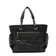 Chanel Vintage Pre-owned Canvas chanel-vskor Black, Dam