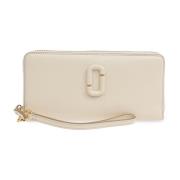 Marc Jacobs Läder plånbok 'The J Marc' Beige, Dam