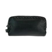 Bottega Veneta Vintage Pre-owned Laeder kuvertvskor Black, Herr