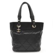 Chanel Vintage Pre-owned Canvas chanel-vskor Black, Dam