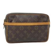 Louis Vuitton Vintage Pre-owned Canvas kuvertvskor Brown, Dam