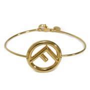 Fendi Vintage Pre-owned Metall armband Yellow, Dam