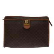 Celine Vintage Pre-owned Canvas kuvertvskor Brown, Dam