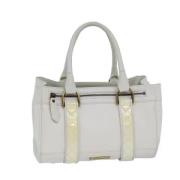 Burberry Vintage Pre-owned Laeder handvskor White, Dam