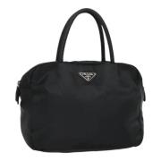 Prada Vintage Pre-owned Nylon handvskor Black, Dam