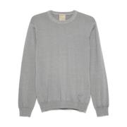 Woolrich Vintage Pärlgrå Crewneck Tröja Gray, Herr