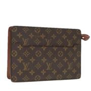 Louis Vuitton Vintage Pre-owned Canvas kuvertvskor Brown, Dam