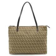 Fendi Vintage Pre-owned Canvas totevskor Beige, Dam