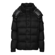 Moncler Avtagbar dunjacka för vinterstil Black, Herr