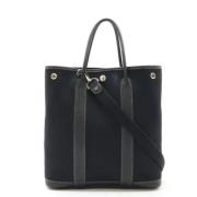 Hermès Vintage Pre-owned Canvas totevskor Black, Dam