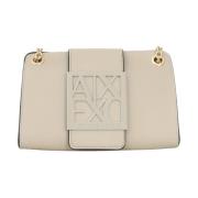 Armani Exchange Beige Axelväska Elegant Minimalistisk Design Beige, Da...